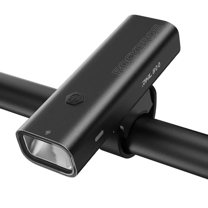 Rockbros 24710012001 přední světlo na kolo 800 lm + USB-C - USB-A kabel - černý