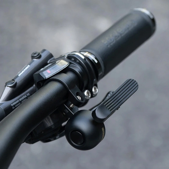 Zvonek na kolo Rockbros 34210007001 na levou stranu řídítek - černý