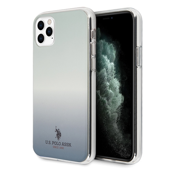 Coque US POLO Apple iPhone 11 Pro Max Collection Gradient Pattern Bleu Case