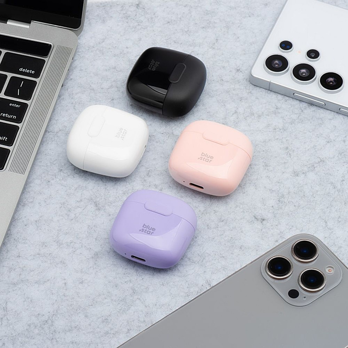 Słuchawki bezprzewodowe douszne Blue Star FI7 TWS pudrowy róż