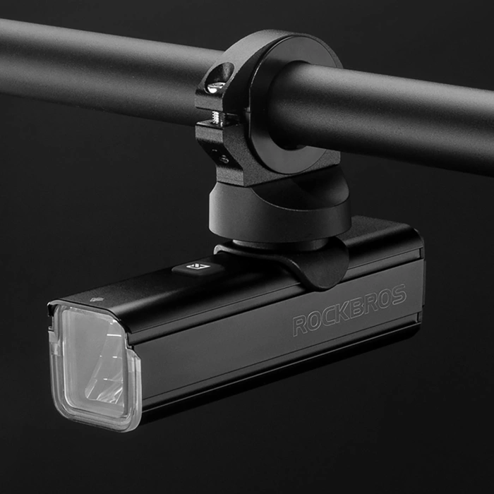 Rockbros 24610002001 front bicycle light 1000 lm + USB-C - USB-A cable - black