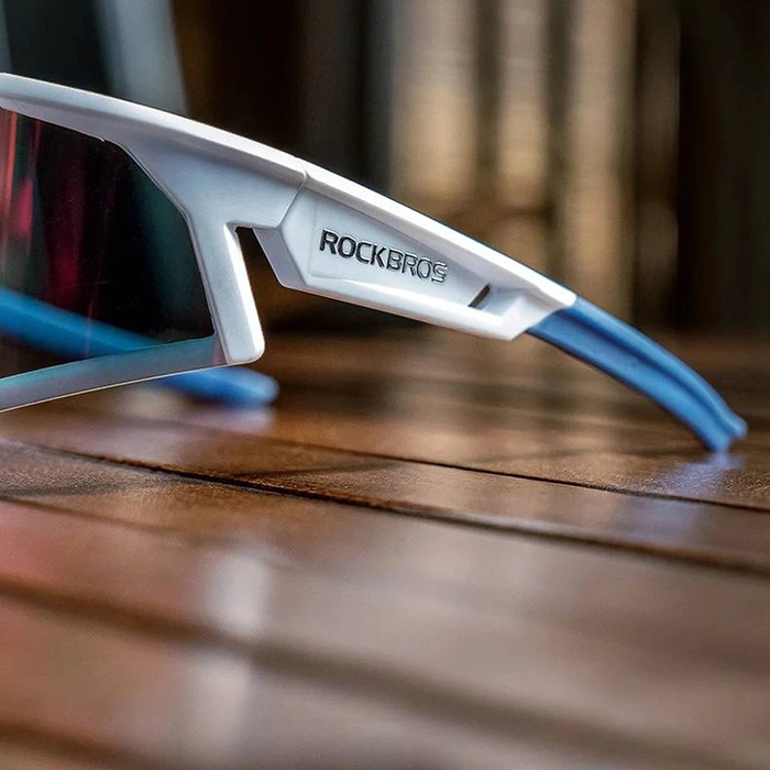 Rockbros SP297 polarisierende Fahrradbrille – weiß