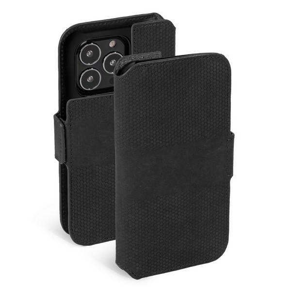 Case kRUSELL Apple iPhone 13 Pro PhoneWallet Leather Black Case