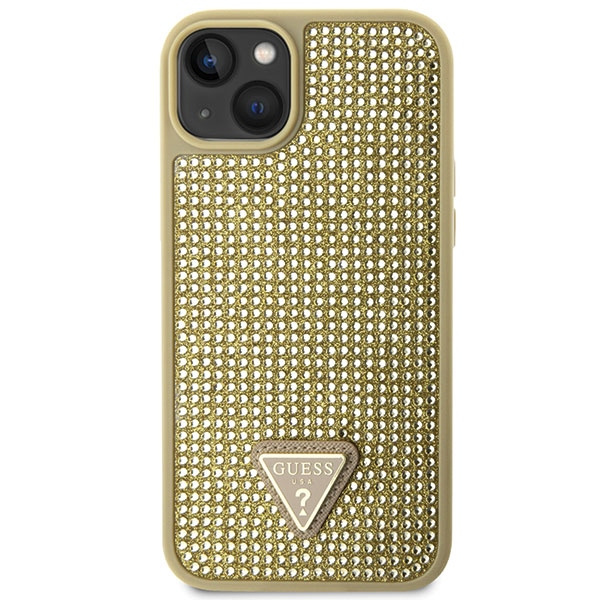 Cover Guess GUHCP14SHDGTPD iPhone 14 6,1" oro/oro durocase Triangolo con strass Case
