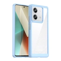 Custodia Outer Space con cornice in gel per Xiaomi Redmi Note 13 5G - blu