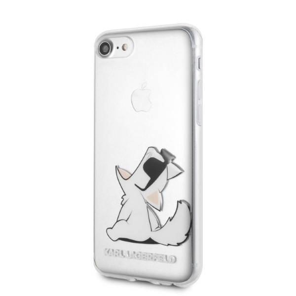 Puzdro KARL LAGERFELD Apple iPhone 7 8 SE 2020 Choupette Fun Clear Case