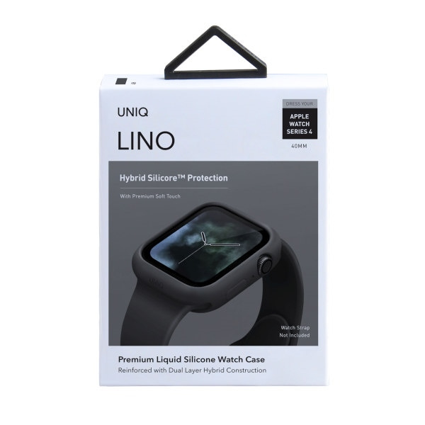 Uniq Lino Apple Watch Serie 4/5/6 / SE 40 mm Gehäuse. schwarz / aschschwarz