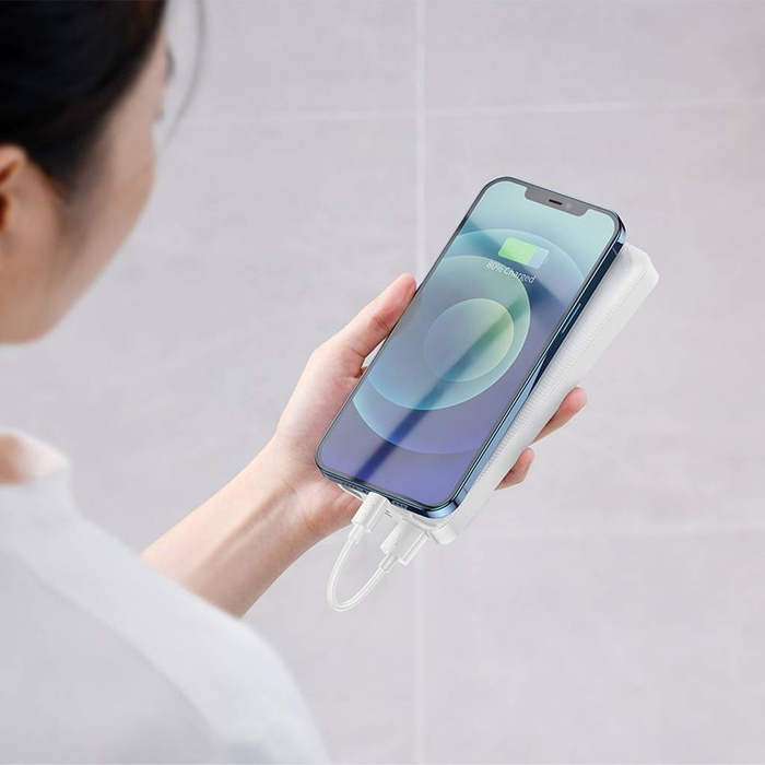 Baseus Bipow powerbank s displejem 30000mAh 15W černá (Overseas Edition) + kabel USB-A - Micro USB 0,25m černá (PPBD050201)