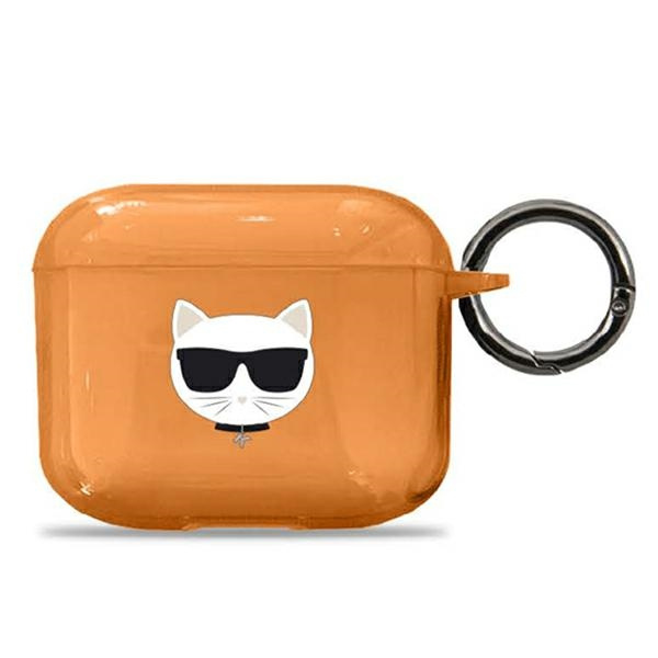  KARL LAGERFELD  Estuche de los AirPods 3 Choupette Naranja
