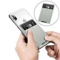 Baseus back stick silicone card bag French grey (ACKD-B0G)