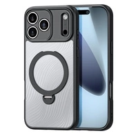 Dux Ducis Aimo Mag Case mit Magnetring und Ständer für iPhone 17 Pro Max - Schwarz