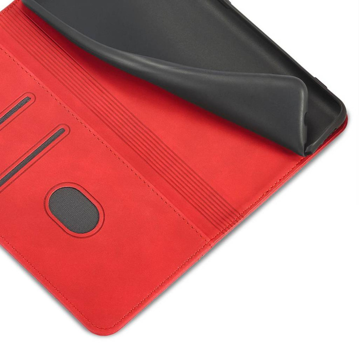 Magnet Fancy Case para Samsung Galaxy S23 Ultra Cover con Flip Stand Wallet Red