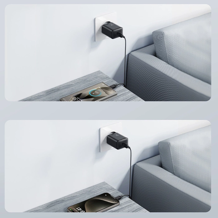 Joyroom JR-TCF23 USB-C 25W SFC / PPS / PD network charger - black