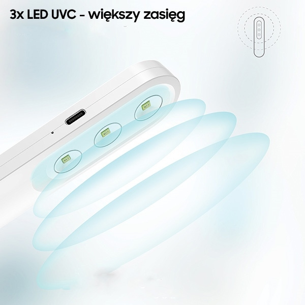 Dezinfekční lampa UNIQ LYFRO Beam Mini UV-C Ruční sterilizátor bílý