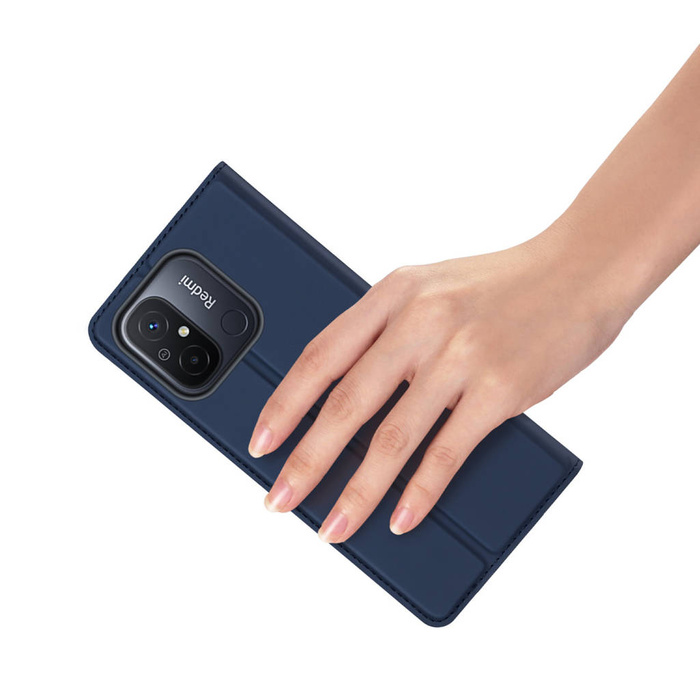 Funda Dux Ducis Skin Pro para Xiaomi Redmi 11A / Poco C55 / Redmi 12C Funda Flip Card Wallet Stand Blue