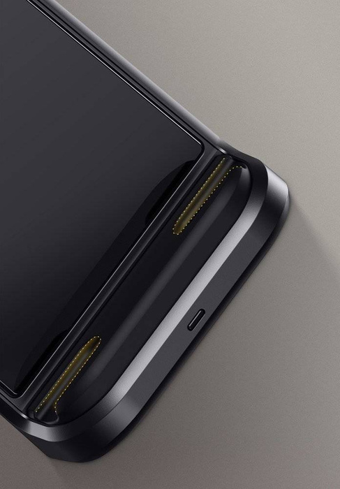 Baseus držák telefonu do auta na opěrku hlavy s vestavěnou bezdrátovou nabíječkou Qi 15W černá (WXHZ-01)