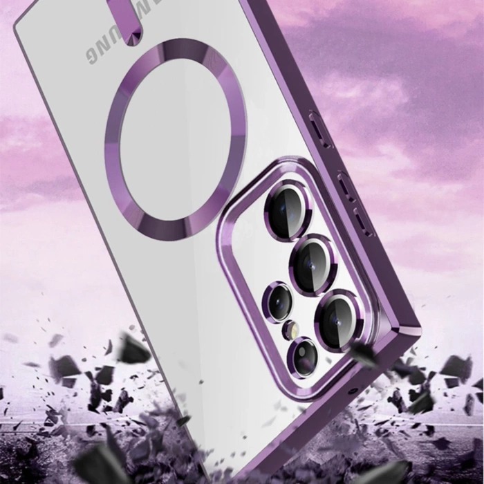 Etui Wozinsky Electroplated Magsafe na Samsung Galaxy S24 FE - złote