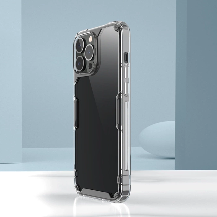 Etui Nillkin Nature Pro etui do iPhone 13 Pro Max pancerna obudowa pokrowiec niebieski