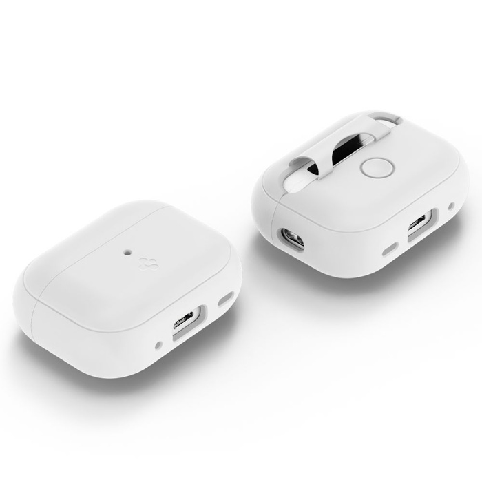 Case Spigen Silicone Fit Strap Apple Airpods Pro 1 / 2 White/grey Case
