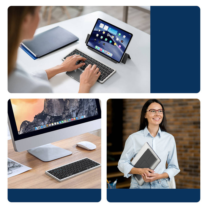 Tastiera Bluetooth wireless Dux Ducis serie OK con touchpad - nera