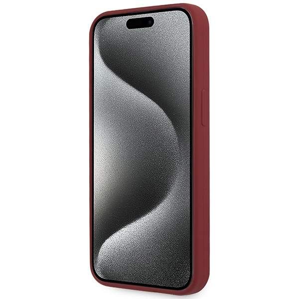 Case Bmw Bmhmp15xslblre IPhone 15 Pro Max 6.7" Red/Red Hardcase Silicone Big Logo MagSafe Case