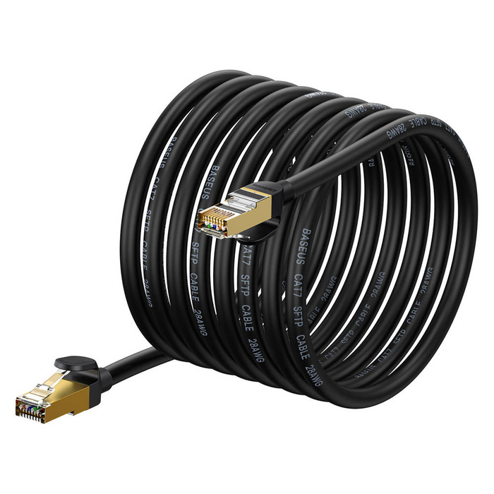 Baseus Speed Seven High Speed RJ45 Network Cable 10Gbps 10m Black (WKJS010701)