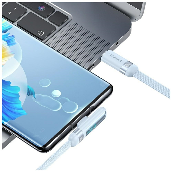 Kabel USAMS US-SJ653 PD 100W USB-C/USB-C 1.2m fioletowy