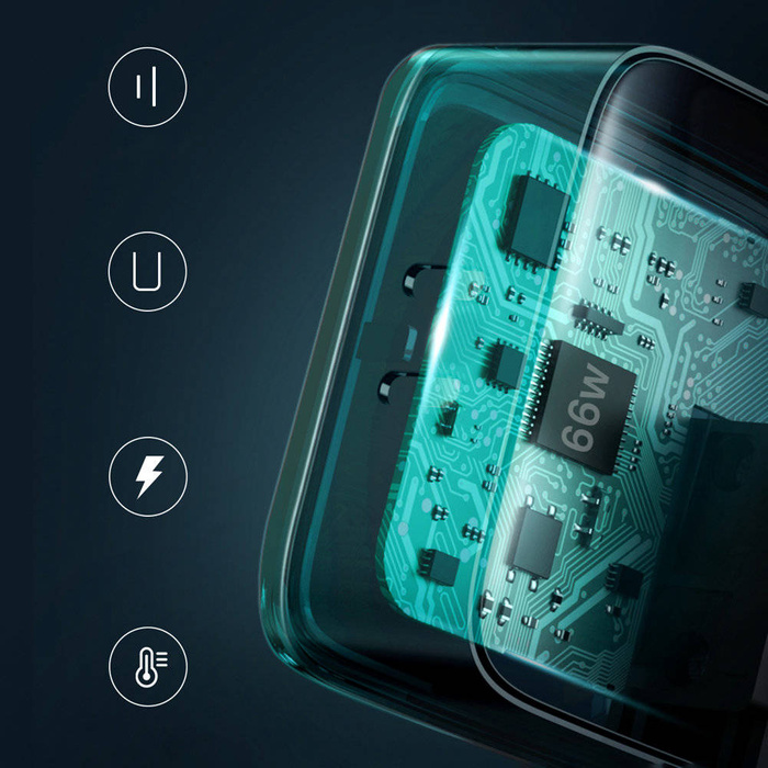 Ugreen Ladegerät 2x USB Typ C 66W Power Delivery 3.0 Quick Charge 4.0+ schwarz (CD216)