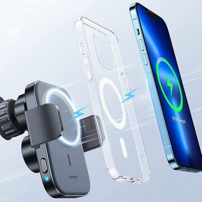 Joyroom Qi Kabelloses Induktionsladegerät 15 W (MagSafe für iPhone kompatibel) für Lüftungsgitter (JR-ZS295)