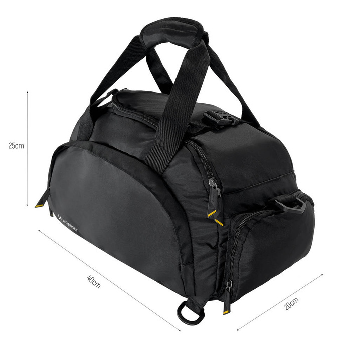 Wozinsky Travel Sports Bag Batoh Hand Luggage Bag 40x20x25 cm do letadla Black (WSB-B01)