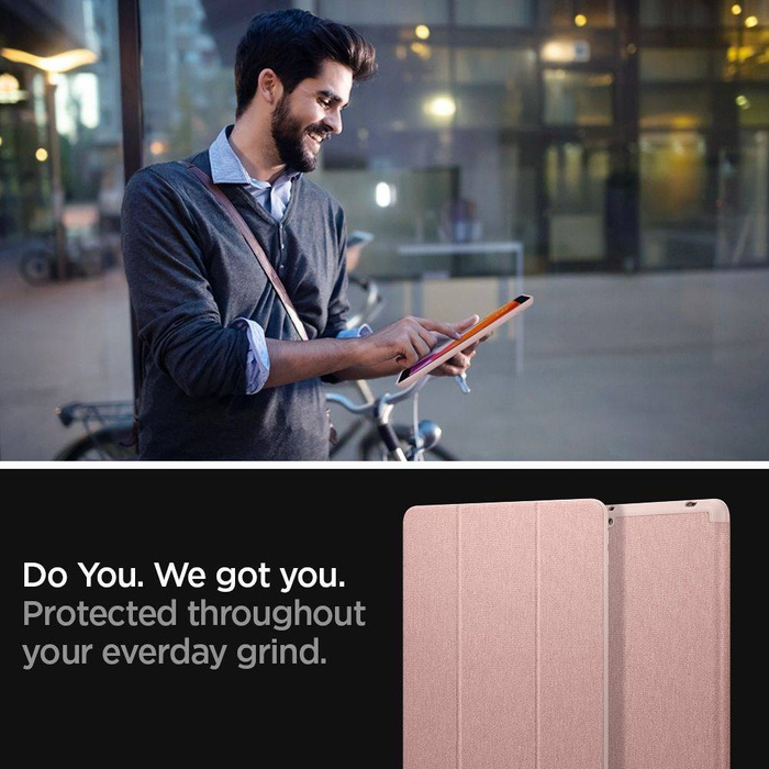 Pouzdro SPIGEN Ipad 10.2 2019 Urban Fit Rose Gold Pink Case