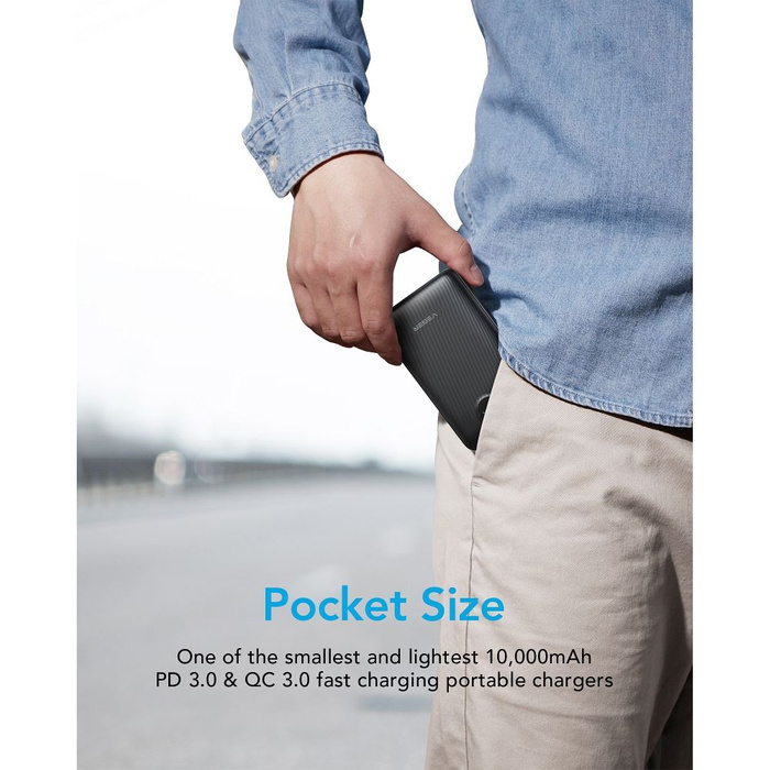 Powerbank Veger S11 (W1140) PD QC3.0 2A 22,5W 10 000 mAh czarny 
