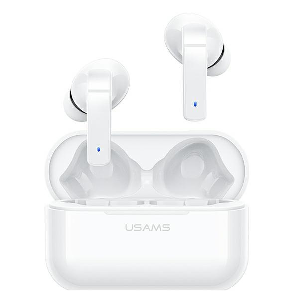 USAMS Bluetooth Headphones 5.0 TWS LY series ANC wireless white/white BHULY06