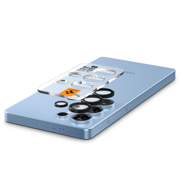 CAMERA PROTECTOR Spigen OPTIK PRO HD GLAS.TR "EZ FIT" CAMERA PROTECTOR 2-PACK GALAXY S25 ULTRA BLACK