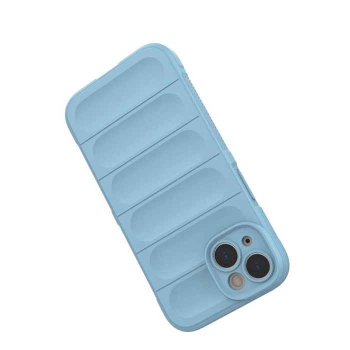 Custodia Magic Shield Case per iPhone 14 custodia corazzata flessibile azzurra