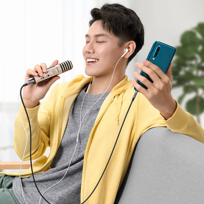 Cavo Ugreen Mini jack AUX Cavo da 3,5 mm (maschio) - Mini jack da 3,5 mm (maschio) 3 m nero (AV183)