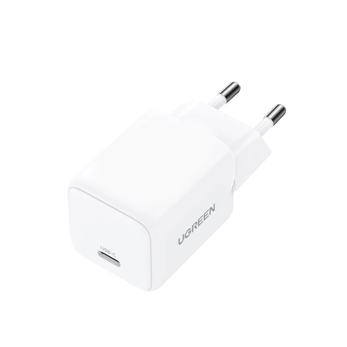 Ugreen X513 30W GaN Wandladegerät 1x USB-C + 1m USB-C Kabel - Weiß