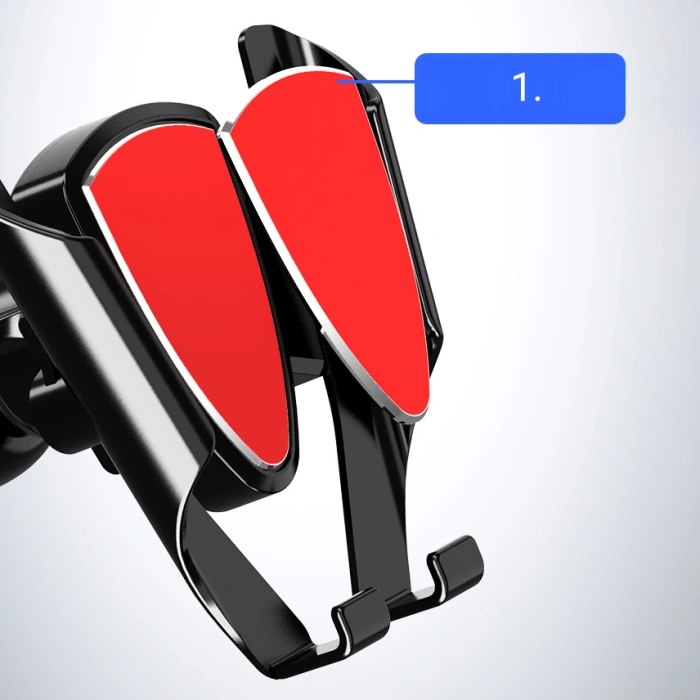 Uniwersalny grawitacyjny uchwyt samochodowy srebrny (YC05)