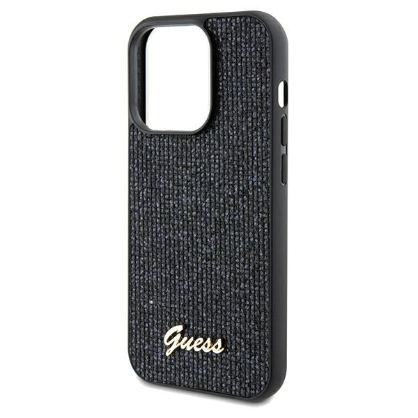 Etui Guess GUHCP13XPMSDGSK iPhone 13 Pro Max 6.7" czarny/black hardcase Disco Metal Script Case