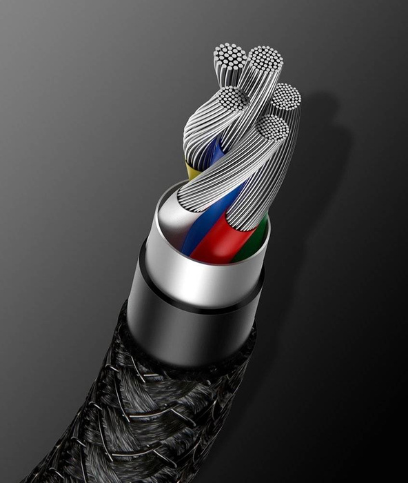 Baseus USB Type C - USB Type C kabel rychlé nabíjení Napájení Rychlé nabíjení 100 W 5 A 1 m černá (CATWJ-01)