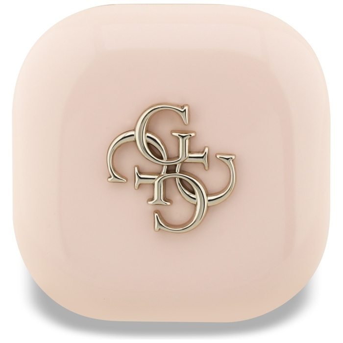 Słuchawki TWS Guess 4G Metal Logo różowy