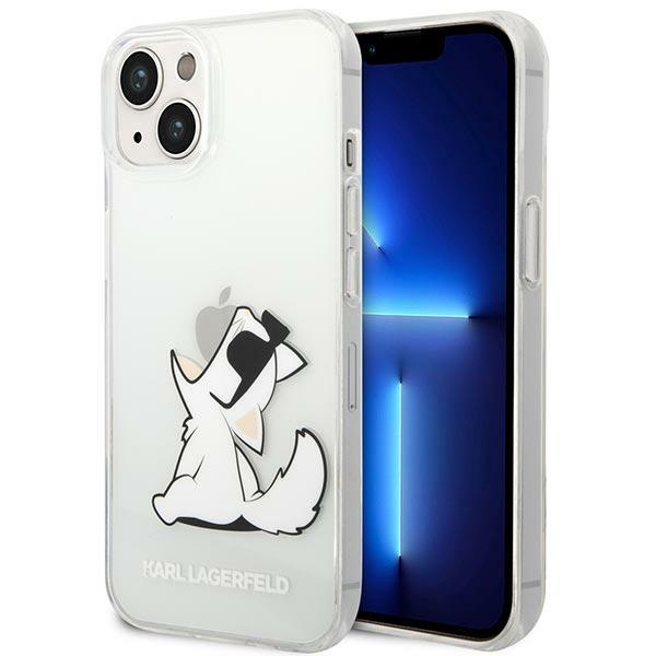 Case KARL LAGERFELD Apple iPhone 14 Plus Choupette Fun Clear Hardcase