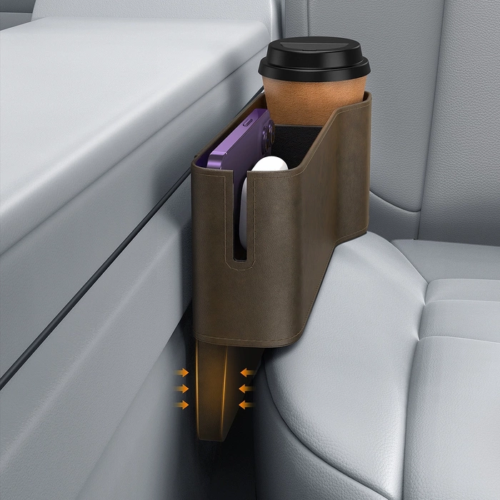 Úložný organizér na automobilovou konzolu řady Baseus OrganizeFun Marble Brown