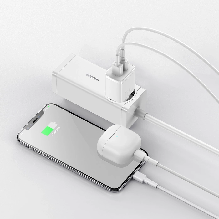 Baseus  Compact  Charger 2U 10.5W EU White
