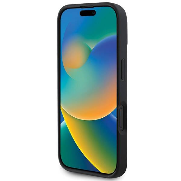 Cover BMW iPhone 16 Pro Max 6,9" rosso/rosso durocase Segno Pelle Diamante Metallo Logo MagSafe