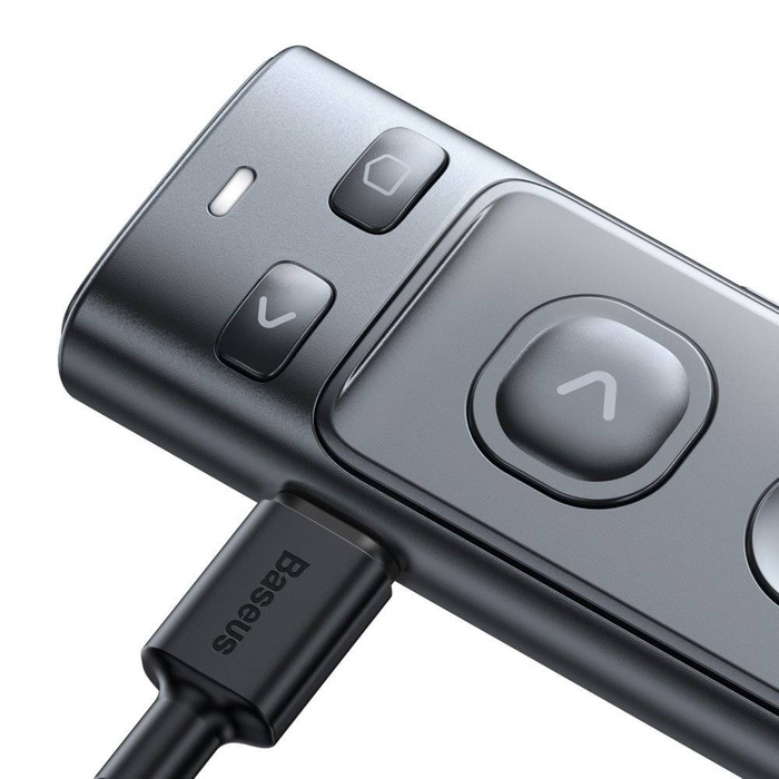 Baseus Orange dot laserové ukazovátko prezentace PC dálkové ovládání šedé (WKCD000013)