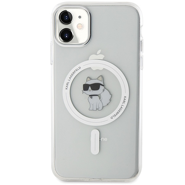 Etui Karl Lagerfeld KLHMN61HFCCNOT iPhone 11 /Xr przezroczysty/transparent hardcase IML Choupette MagSafe