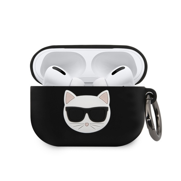 KARL LAGERFELD Apple AirPods Pro Silikonhülle Choupette Schwarz