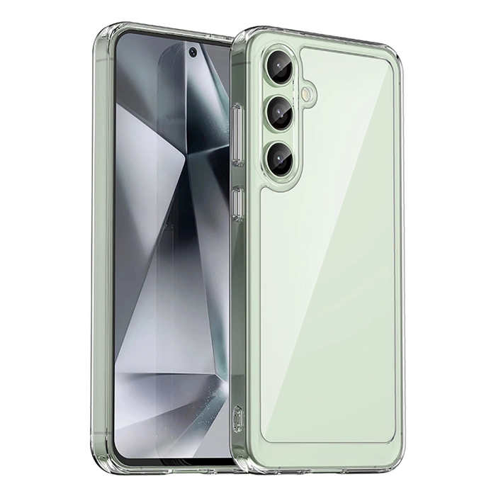 Outer Space Case Silikonhülle mit Gelrahmen für Samsung Galaxy S24 FE – transparent