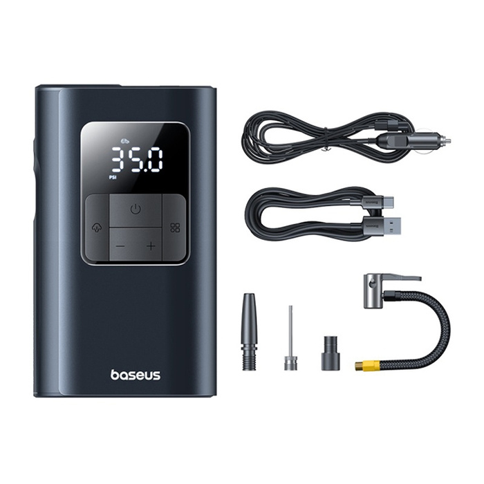 Pompka Baseus PrimeTrip VA1 2w1 z latarką czarna